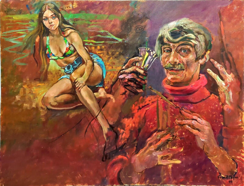 Painting of a Woman and Earnest Taylor