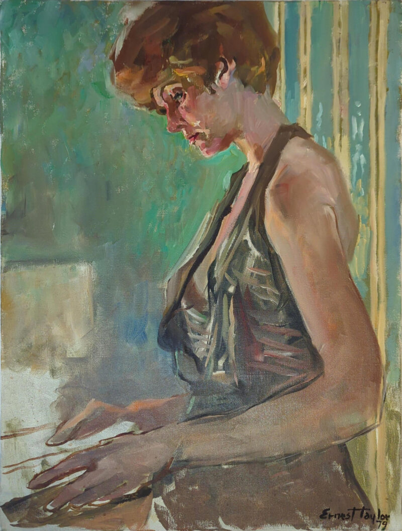 Woman Holding a Book