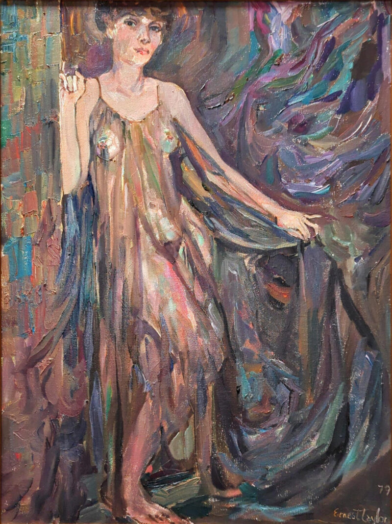 portrait of a woman in a flowing gown 1979 Leslie