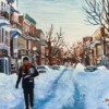 Darlene Young Le Plateau Winter Day Snowy Morning Le Plateau Mont Royal