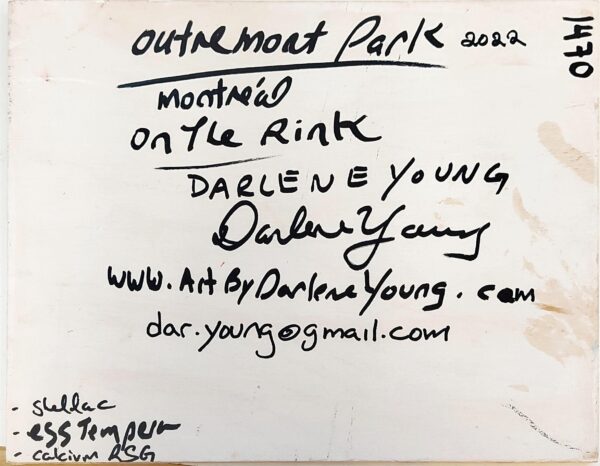 Darlene Young Outremont Park Winter Day Frame Outremont Park Winter Day