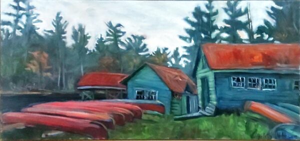Elizabeth Johnson Canoe Shop, Algonquin Park, Camp Ahmek Canoe Shop, Algonquin Park, Camp Ahmek