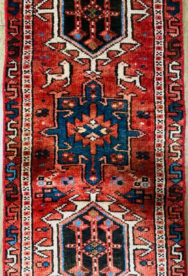 599604689_1243982944215629_3779124248787026411_n Origin "Gharajeh" Hand Knotted Sheep Wool Persian Rug with Geometric Pattern 5'1" X 1'6"
