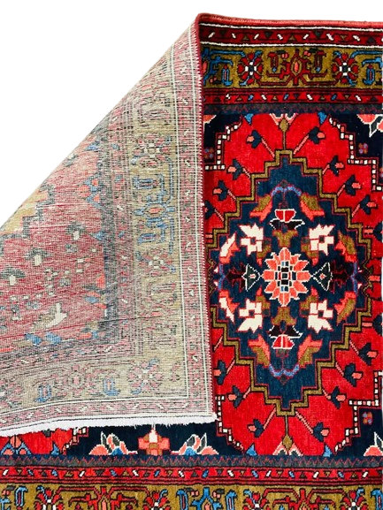 599728560_684512021264980_3317000299925635426_n-removebg-preview Origin "Gharajeh" Hand Knotted Persian Rug Geometric Shapes 11'3" X 3'7"