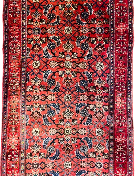 600901339_3320248324817543_1570462389908234302_n-removebg-preview Origin "Azarbayjan" Hand Knotted Sheep Wool Persian Rug with Geometric and Floral Patterns 10'7" X 3'8"