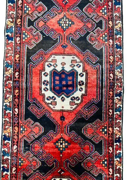 603926032_1392566032374723_4720024634450984668_n-removebg-preview Origin "Zanjan" Hand Knotted Sheep Wool Persian Rug Natural Dyes with Geometric Patterns 9'8" X 2'11"