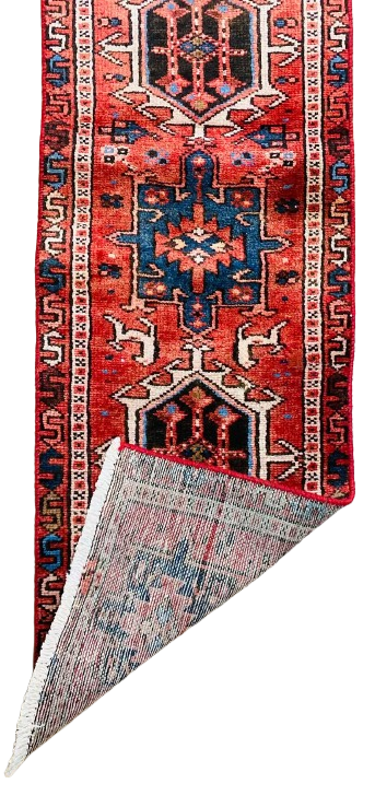 604634878_2032674454219689_1104199969139890574_n-removebg-preview Origin "Gharajeh" Hand Knotted Sheep Wool Persian Rug with Geometric Pattern 5'1" X 1'6"