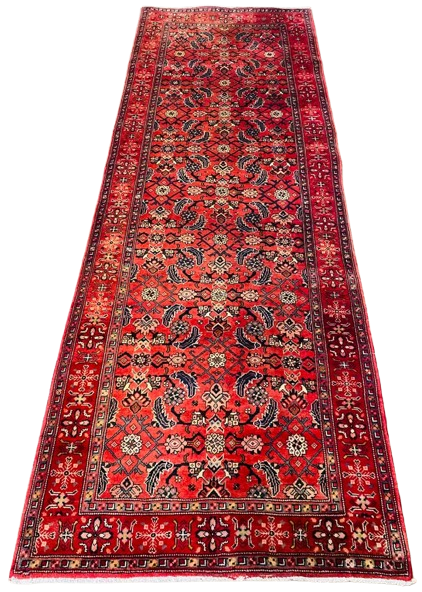 604688255_1187727989601958_3607503203779662949_n-removebg-preview Origin "Azarbayjan" Hand Knotted Sheep Wool Persian Rug with Geometric and Floral Patterns 10'7" X 3'8"
