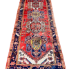1983 Origin "Geravan" Hand Knotted Sheep Wool Persian Rug Natural Vegetable Dyes with Geometric Patterns 10'3" X 3'9"
