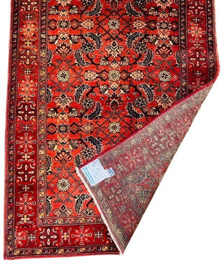 605181811_4451552641795252_2235491069879537235_n-removebg-preview Origin "Azarbayjan" Hand Knotted Sheep Wool Persian Rug with Geometric and Floral Patterns 10'7" X 3'8"