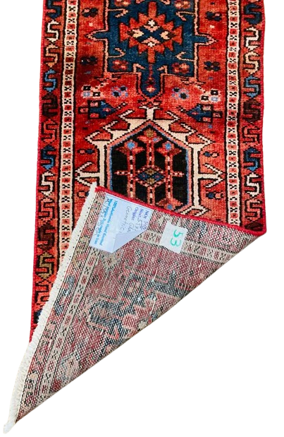 605554485_1414699176711833_7569451031927192259_n-removebg-preview Origin "Gharajeh" Hand Knotted Sheep Wool Persian Rug with Geometric Pattern 5'1" X 1'6"