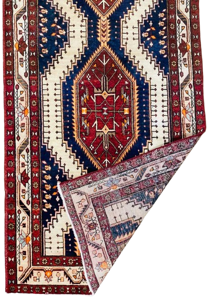 605880197_864042909547941_6174469430694635328_n-removebg-preview Origin "Ardebil" Hand Knotted Sheep Wool Persian Rug Natural Dyes Geometric Pattern 13'8" X 3'5"