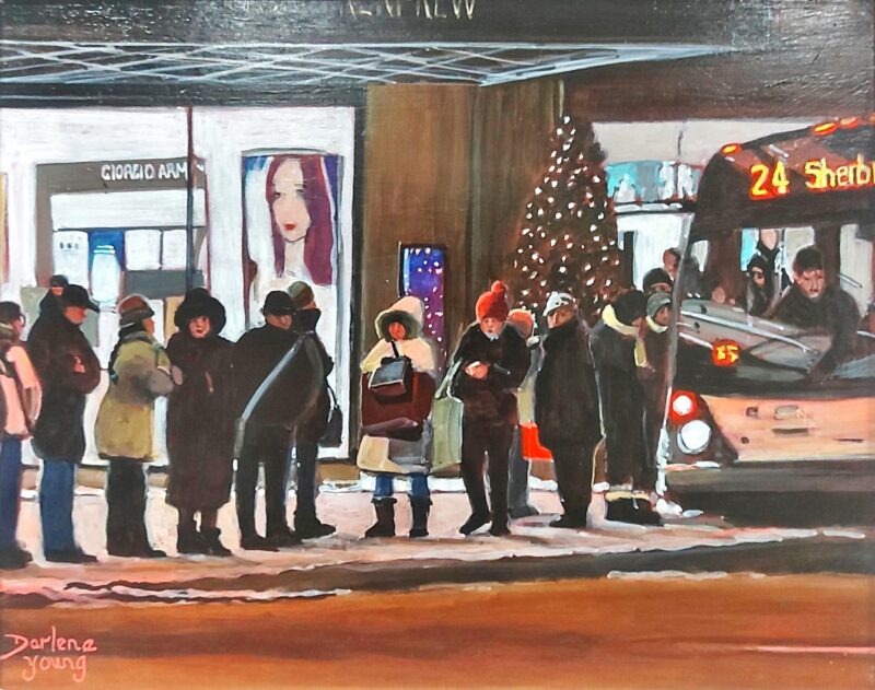 Waiting for the 24, Montreal Night Scene