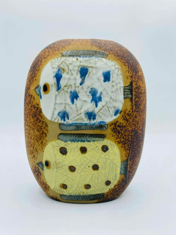 607205400_1224073379633096_5257770531702623920_n Vintage Japanese Studio Pottery Fish Vase