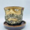 607326317_813479885041862_2448339263239355222_n 1982 Handcrafted Signed "Leishman" Studio Pottery Planter and Drip Tray