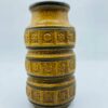 1960s-1970s West Germany Pottery By Bay Keramik Vase with Six Leaf Pattern