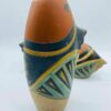 1980s Set of 3 Vintage Terracotta Fish Shape Vases Made in Vietnam