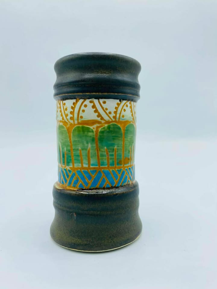 "Puffy Wuffy" Studio Pottery Vase