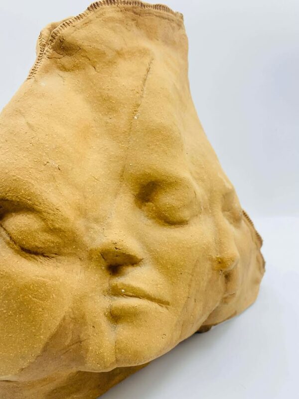 608120984_2739859956355047_87086695900863540_n Abstract/Multi-faced Terra Cotta Sculpture