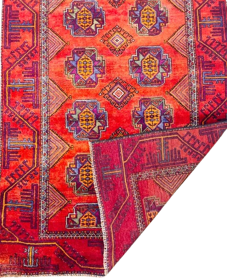 608191155_857644617235519_7903179242924061973_n-removebg-preview Origin "Baluch" Persian Rug Hand Knotted Natural Dyes with Geometric Patterns 9'8" X 4'9"