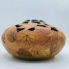 Vintage Meyer Malabar Pottery Leaf Imprint Vase