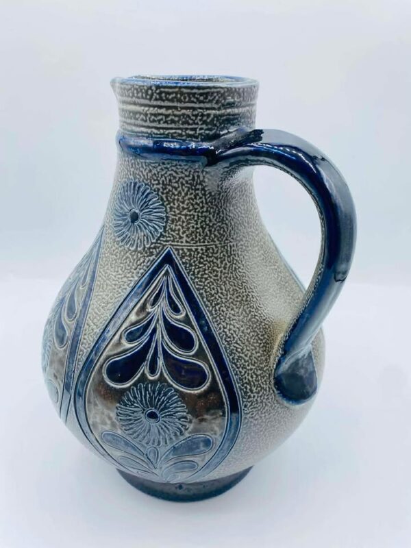608284904_1529822458131826_2036675654470477363_n Early German Westerwald Salt Glazed Stoneware Pottery Signed Pitcher/Jug