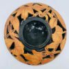 Vintage Meyer Malabar Pottery Leaf Imprint Vase