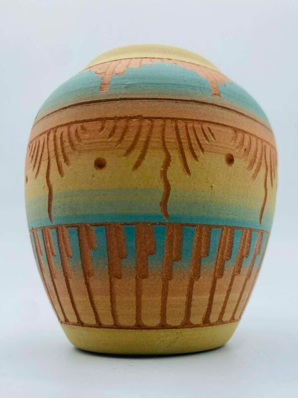 608312721_1206780154761455_5883937510267301561_n Native American Navajo Pottery Vase Signed "A.B"