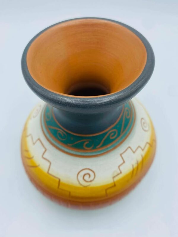 608315097_3002115059998301_2442624475063635174_n Native American Navajo pottery Vase Signed "Gwin B"