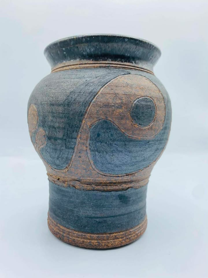 1970-1980s Signed "Bodil" Studio Pottery Vase