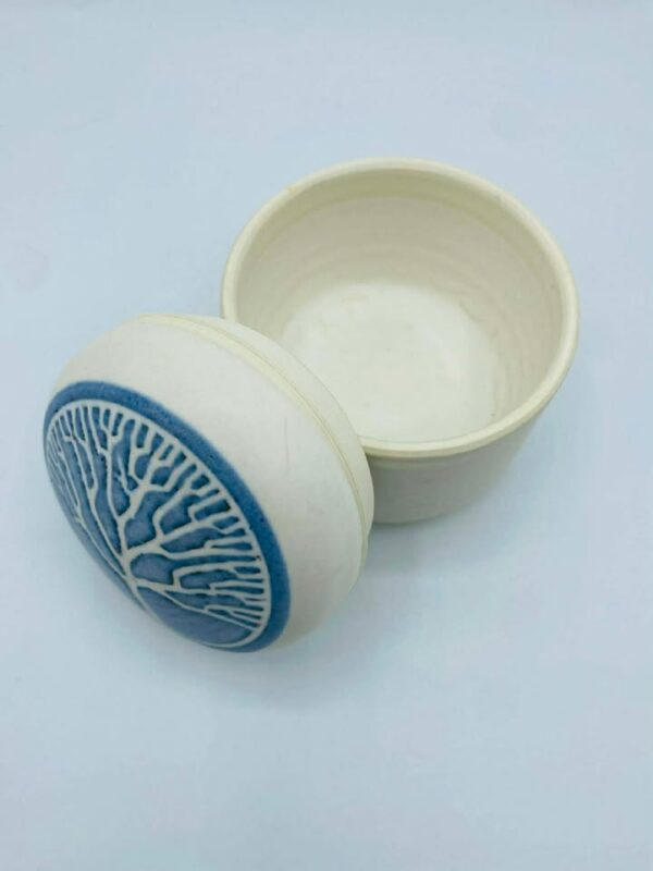 608354243_1190991062646024_6667449160301423511_n Signed "Chris & Malcolm" Stanley Studios Stoneware Wheel-Thrown Lidded Jar