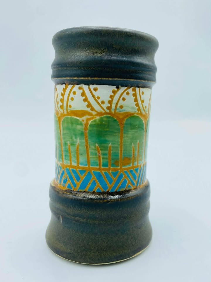 "Puffy Wuffy" Studio Pottery Vase