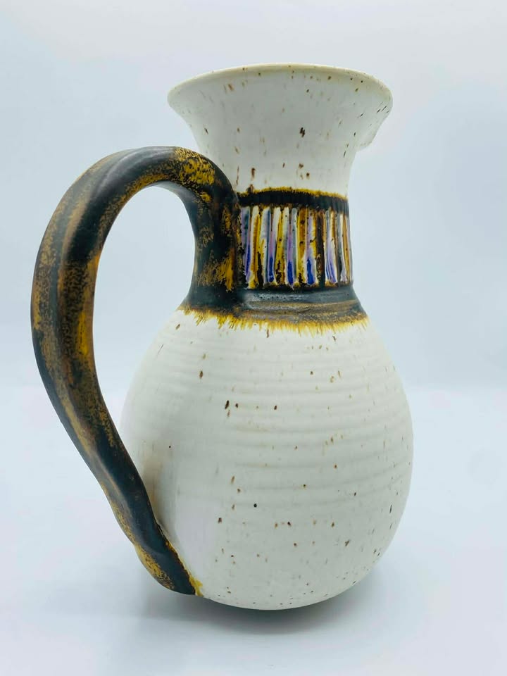 608411937_1524988108766888_3049823978741351916_n 1970s-1980s Signed "Lisa" Ploughpenny Pottery Jug/Pitcher