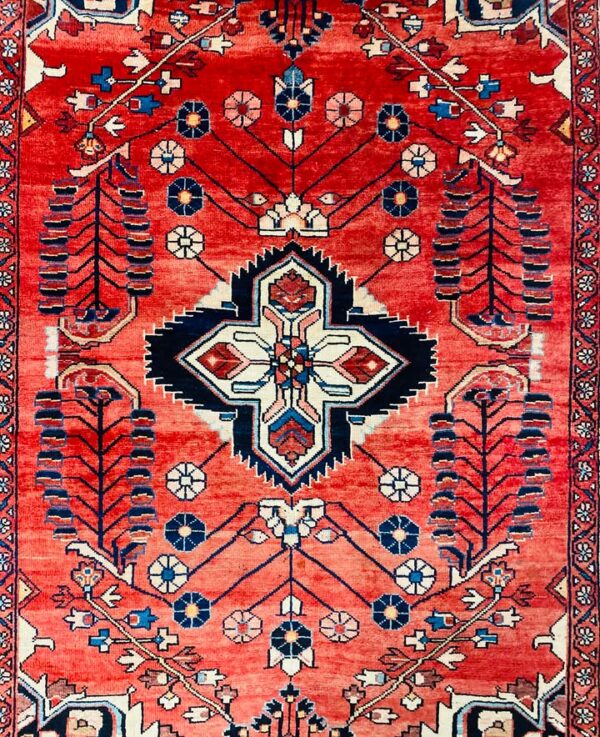 608416870_1637351134298736_876859261888583198_n Origin "Arak" Persian Tribal Rug Hand Knotted Vegetable Dyes with Central Medallion and Geometric Floral Patterns 6'4" X 4'9"