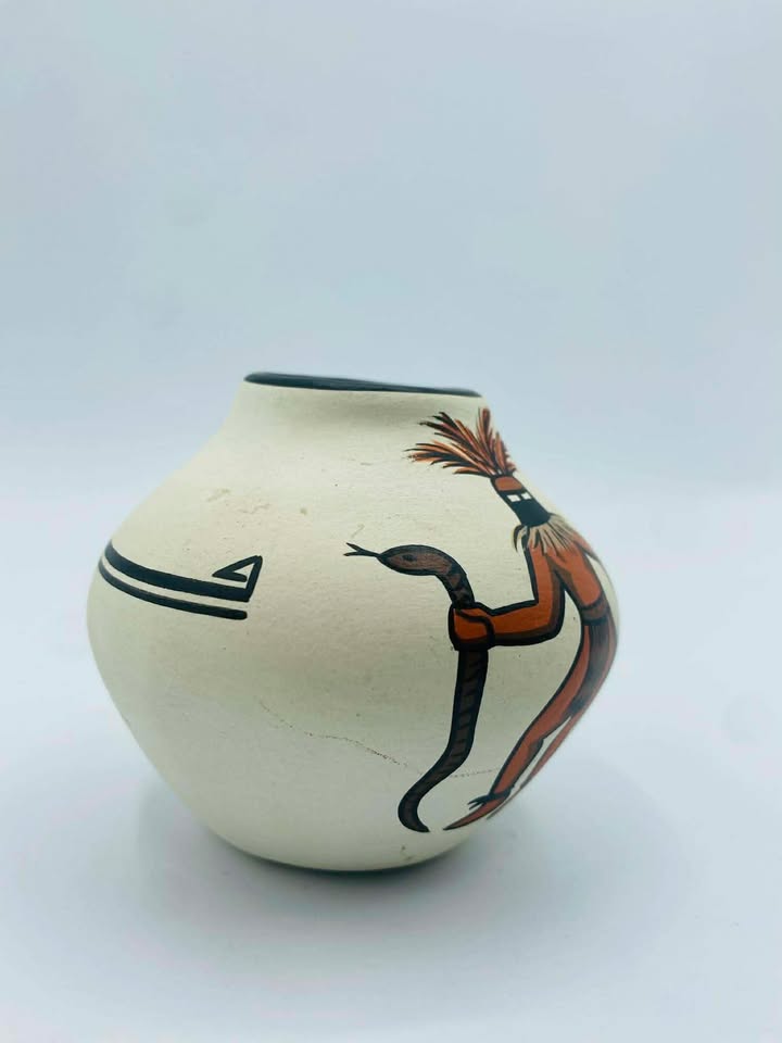 Signed "Hopi Toad" Native American Hopi Tribe Pottery Vase