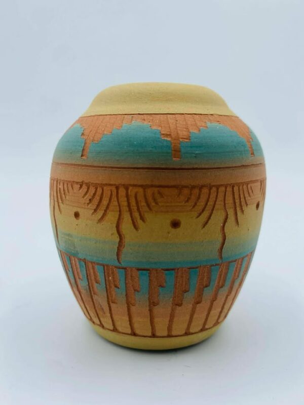 608655659_861241150160317_7172524730458193968_n Native American Navajo Pottery Vase Signed "A.B"