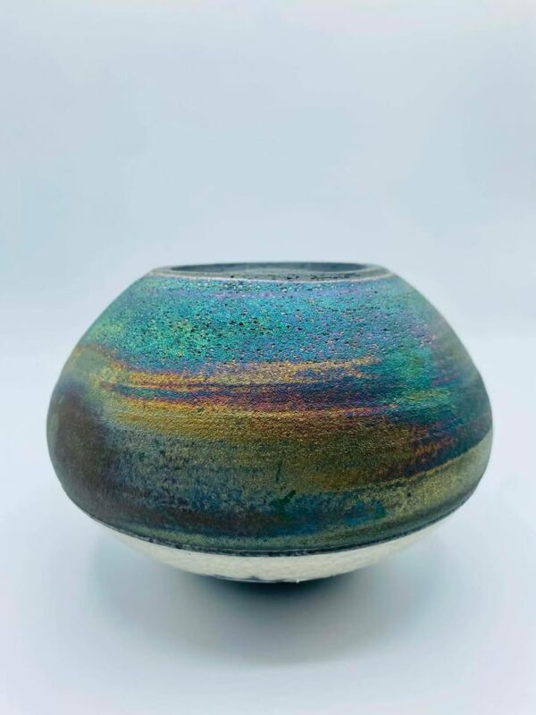 608661717_1192285529703012_3358927998902766439_n Signed "Jeremy Diller" Authentic Ruku Art Pottery Vase