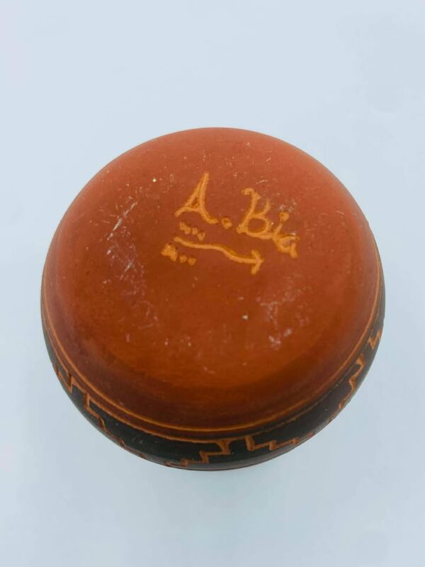 608758234_1614469619991861_2595459744609526429_n Signed "A. Bia" Hand-Curved Southwestern Native American Navajo Pottery Vase