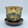 608780671_1156374799620986_2601634085217053641_n 1982 Handcrafted Signed "Leishman" Studio Pottery Planter and Drip Tray