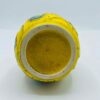 Rare 1960s-1970s Fat Lava West Germany Vase in Yellow and Blue Flowers by Bay Keramik