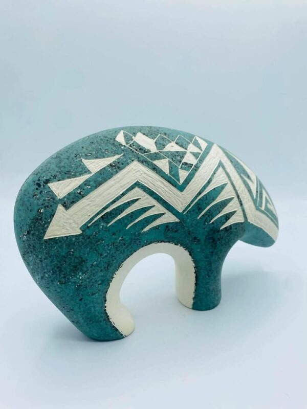 608851929_25572105795803743_2961183804826616999_n 2008 Signed Joseph Lewis Acoma Pueblo N.M Native American Pottery Spirit Bear