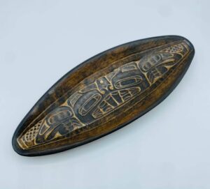 608868503_926534483033217_532022220944365398_n Haida Beaver Handmade in B.C. Canada Aboriginal Art Pottery Dish