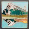 608876518_1413765293866449_3820959446025144936_n Handmade "Mount Rundle" Ceramic Art Tile Signed Brian McArthur and Dawn Detarando