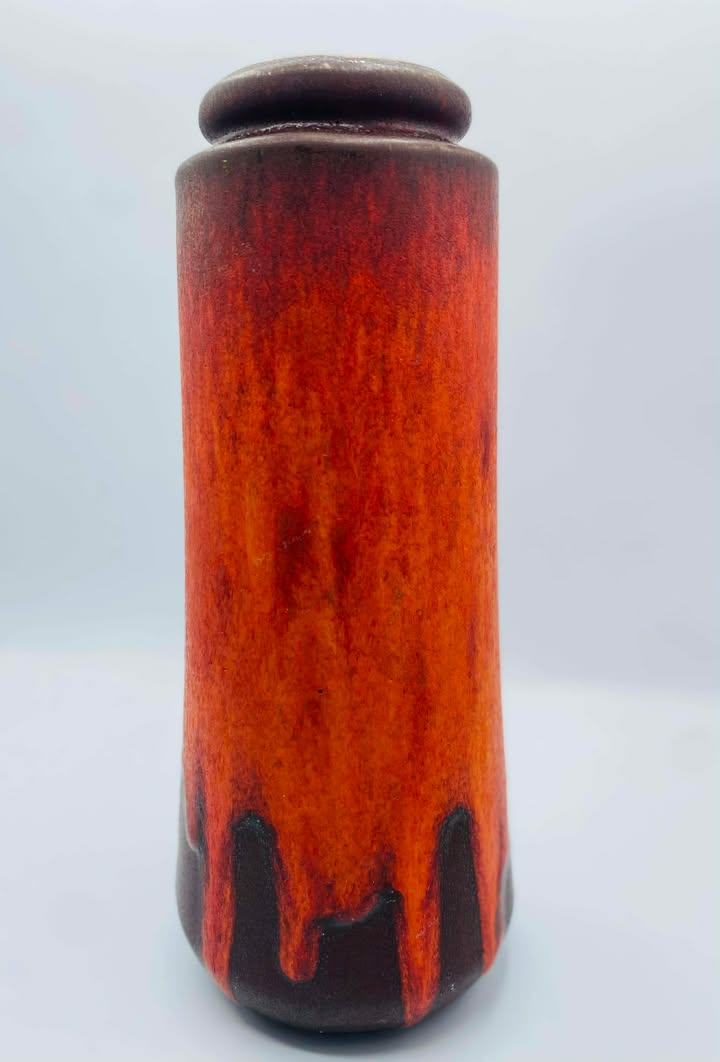 Mid Century Modern West Germany "Fat Lava" Art Pottery Vase by Scheurich