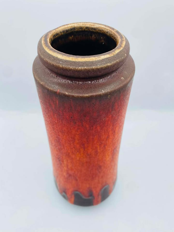 Mid Century Modern West Germany "Fat Lava" Art Pottery Vase by Scheurich