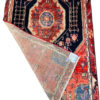 Origin "Nahavand" Persian Tribal Rug Hand Knotted Natural Dyes with Geometric Patterns 7'7" X 4'2"