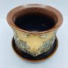 608996856_1181485504190813_5163339001456957526_n 1982 Handcrafted Signed "Leishman" Studio Pottery Planter and Drip Tray