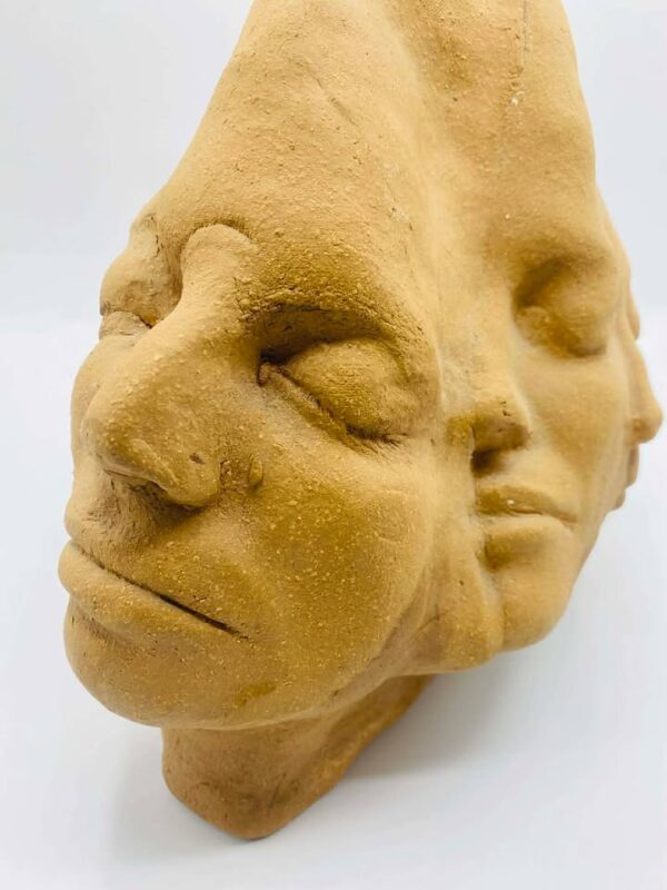 609028450_1256562429617998_2418137354292389215_n Abstract/Multi-faced Terra Cotta Sculpture