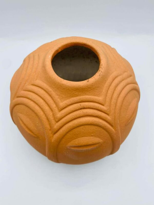 Mid century Modern Multi Face Terracotta Vase