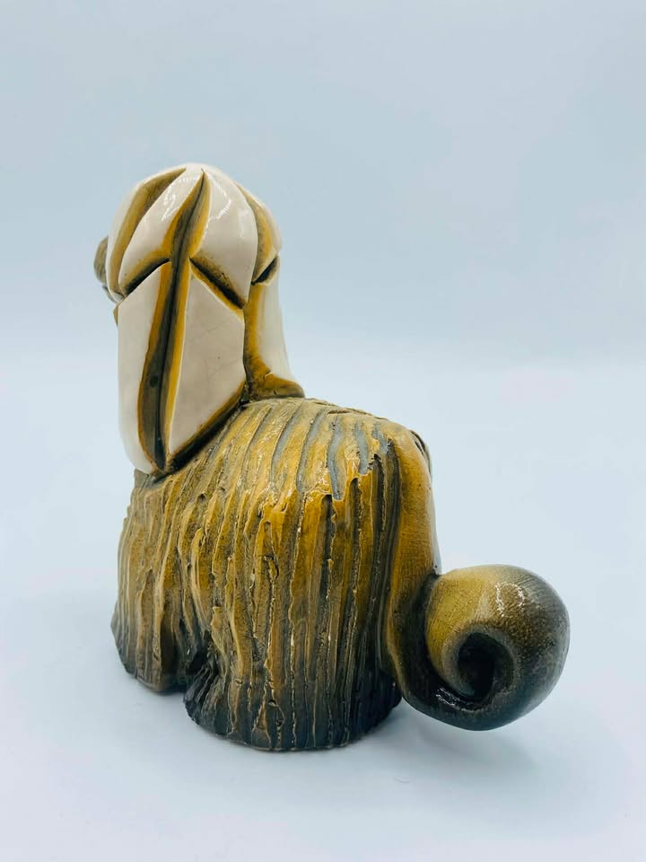 609034523_1600028110993367_8225104303967262856_n Signed "a.R" Handmade Afghan Hound Dog Figurine